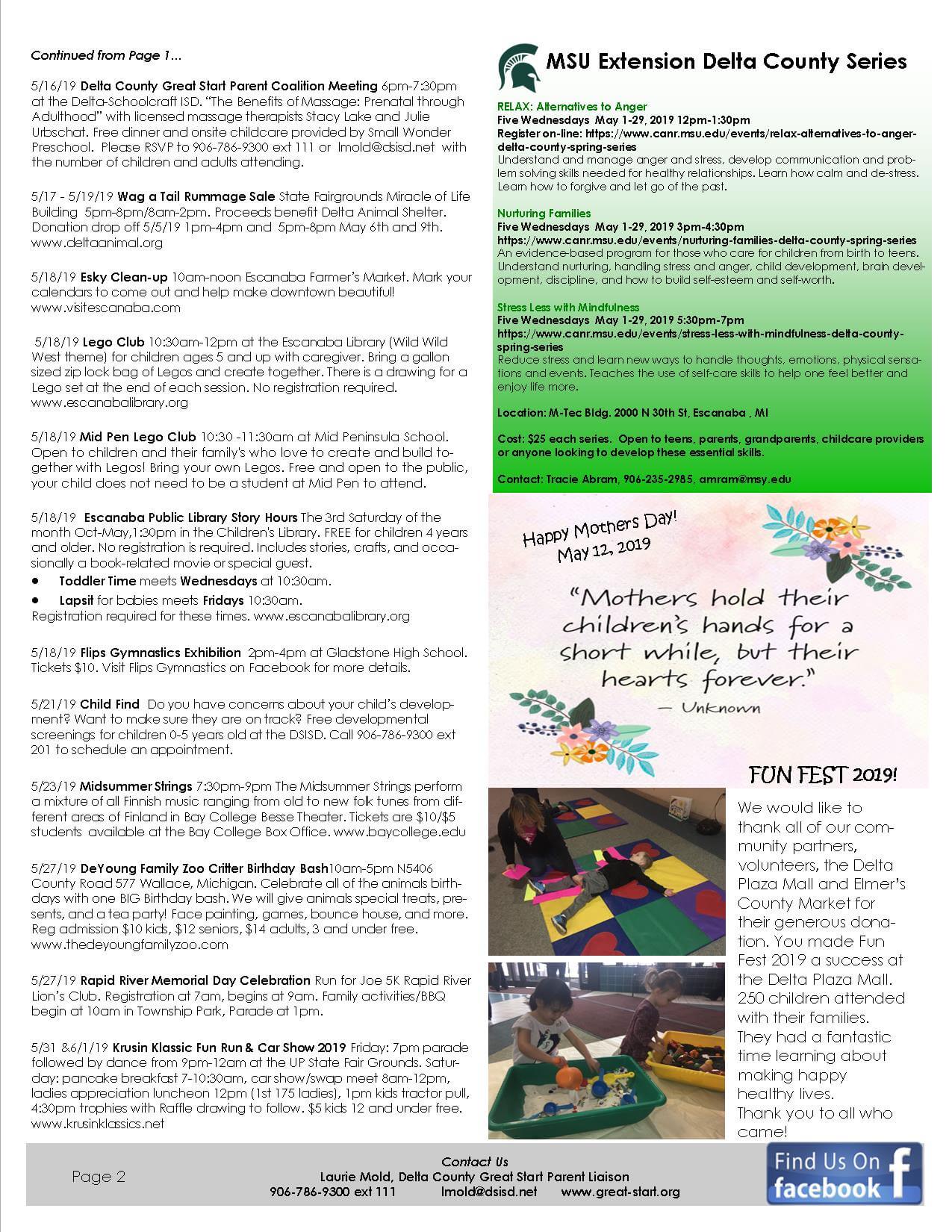 Pg2of2 May 2019 Delta County Great Start Parent Coalition Newsletter